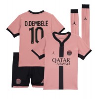 Camiseta Paris Saint-Germain Ousmane Dembele #10 Tercera Equipación Replica 2024-25 para niños mangas cortas (+ Pantalones cortos)